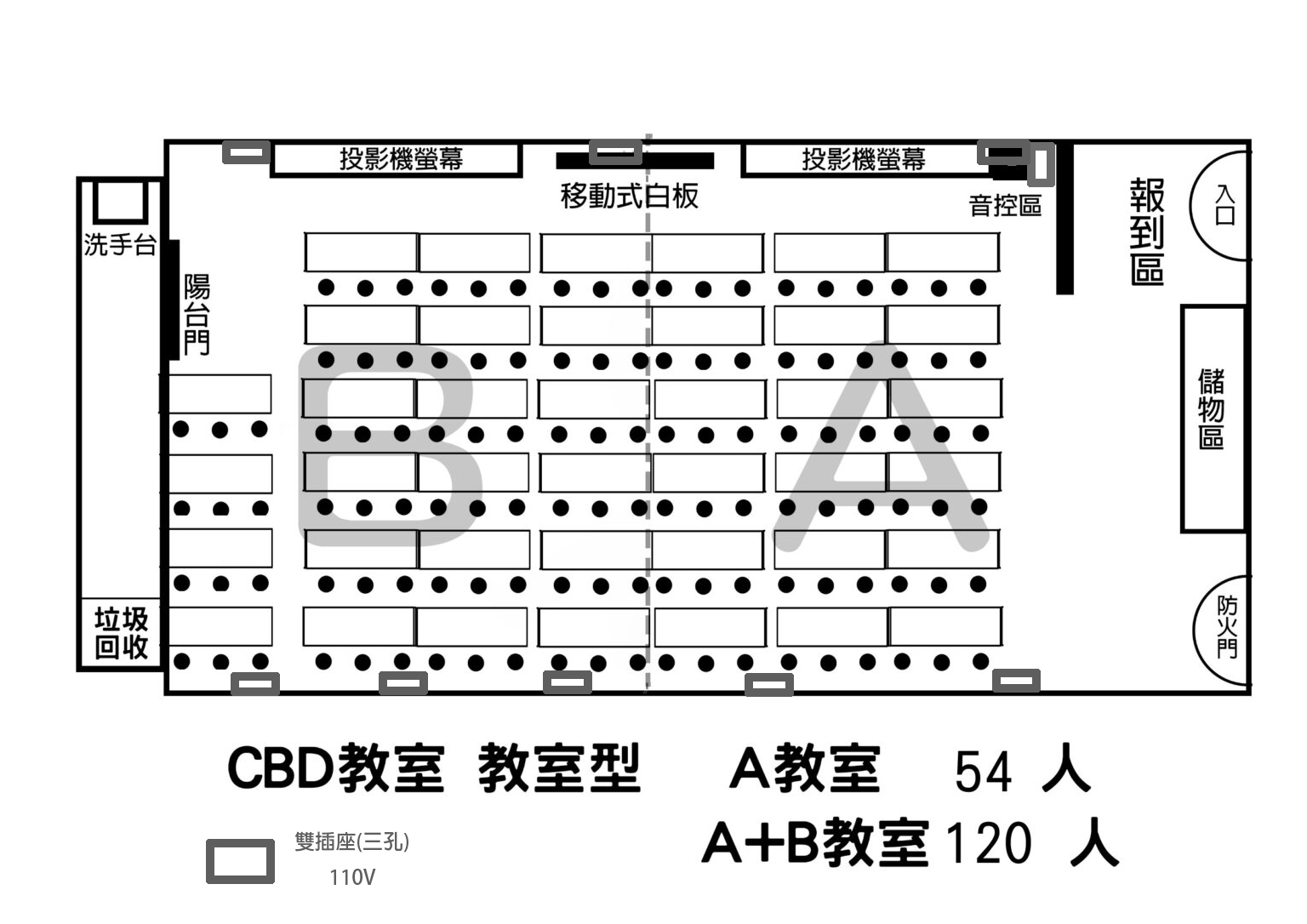 JR台中CBD館空間平面圖