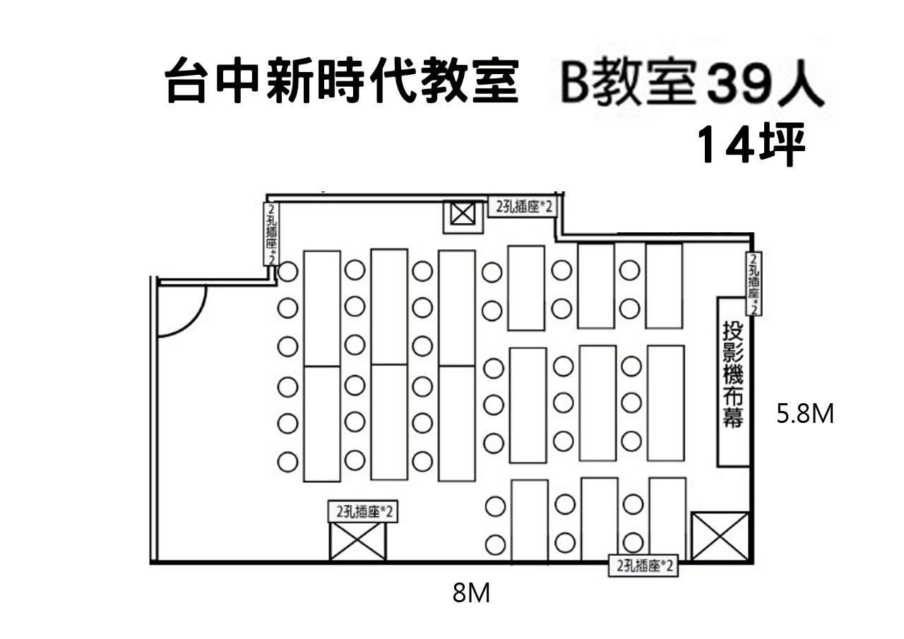 8B教室平面圖